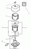 Toro 74601 (17K-44ZX) - 17K-44ZX TimeCutter ZX Riding Mower, 2003 (230000001-230999999) Spareparts AIR INTAKE/FILTRATION ASSEMBLY KOHLER CV 490S-27503