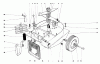 Toro 62850 - Shredder, 1972 (2000001-2999999) Pièces détachées BASE & BLADE ASSEMBLY
