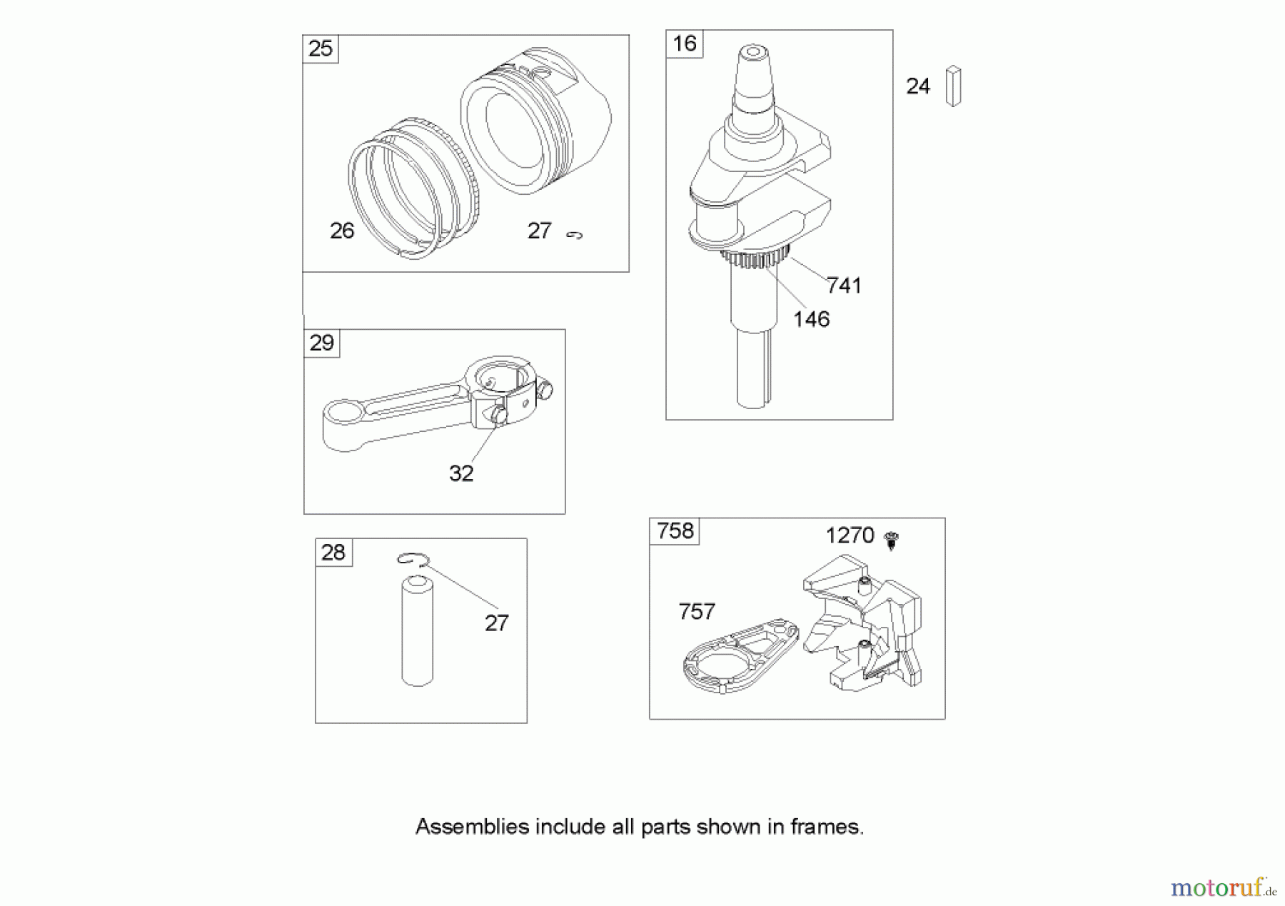 Toro Neu Mowers, Zero-Turn 74602 (18-44ZX) - Toro 18-44ZX TimeCutter ZX Riding Mower, 2004 (240000001-240999999) CRANKSHAFT ASSEMBLY BRIGGS AND STRATTON 31M777-0167-E1