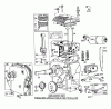 Toro 62900 - 5 hp Lawn Vacuum, 1973 (3000001-3999999) Spareparts ENGINE MODEL NO. 130202 TYPE 0209 BRIGGS & STRATTON