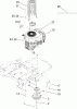 Toro 74806 (ZX525) - TimeCutter ZX525 Riding Mower, 2006 (260000001-260999999) Spareparts ENGINE AND CLUTCH ASSEMBLY