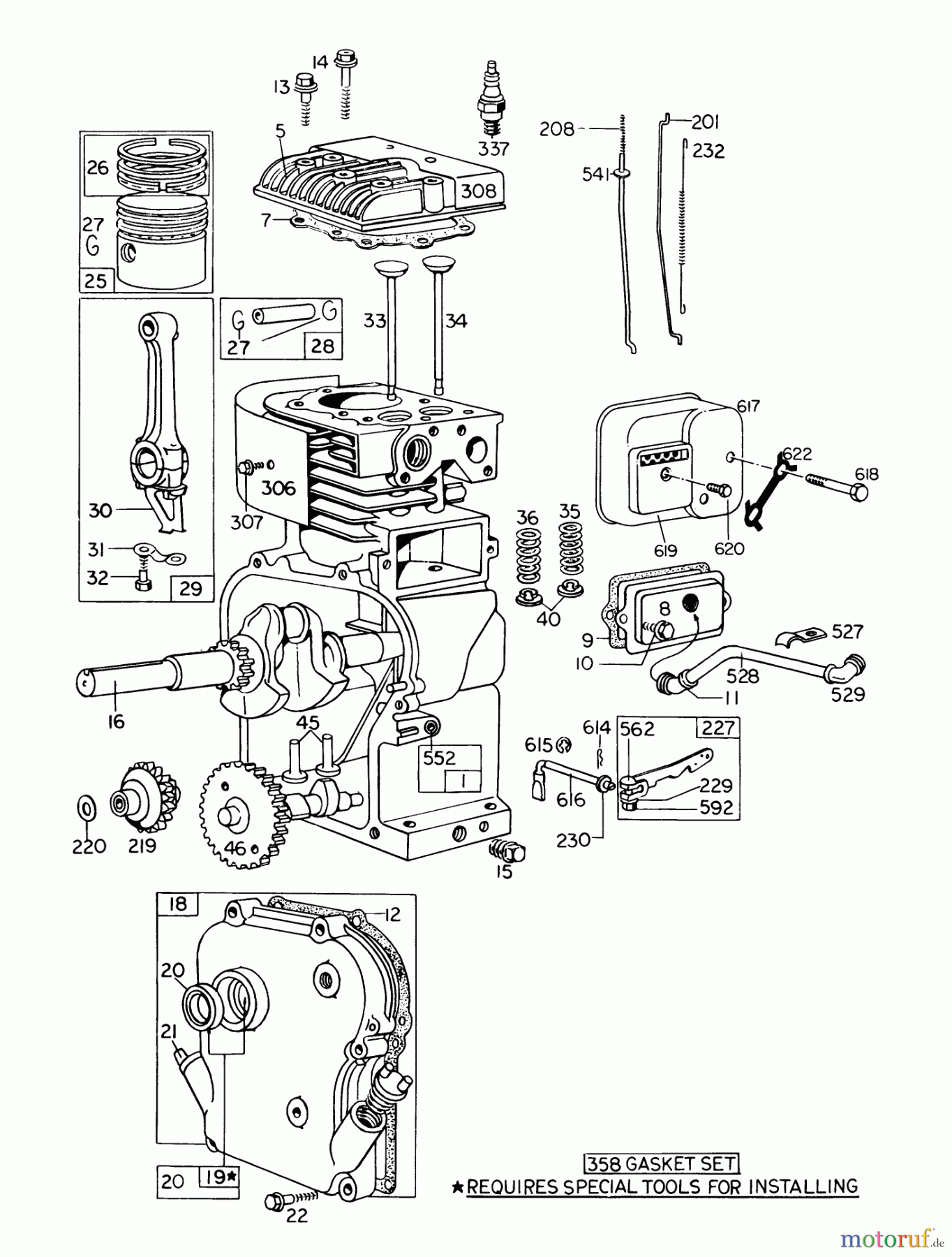  Toro Neu Blowers/Vacuums/Chippers/Shredders 62912 - Toro 5 hp Lawn Vacuum, 1976 (6000001-6999999) ENGINE MODEL NO. 130202 TYPE 0600-01 BRIGGS & STRATTON
