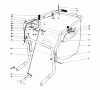 Toro 62923 - 5 hp Lawn Vacuum, 1976 (6000001-6999999) Listas de piezas de repuesto y dibujos HANDLE ASSEMBLY (MODEL 62923)