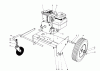 Toro 62923 - 5 hp Lawn Vacuum, 1981 (1000001-1999999) Listas de piezas de repuesto y dibujos ENGINE AND BASE ASSEMBLY (MODEL 62912)