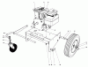 Toro 62912 - 5 hp Lawn Vacuum, 1984 (4000001-4999999) Listas de piezas de repuesto y dibujos ENGINE AND BASE ASSEMBLY (MODEL 62912)