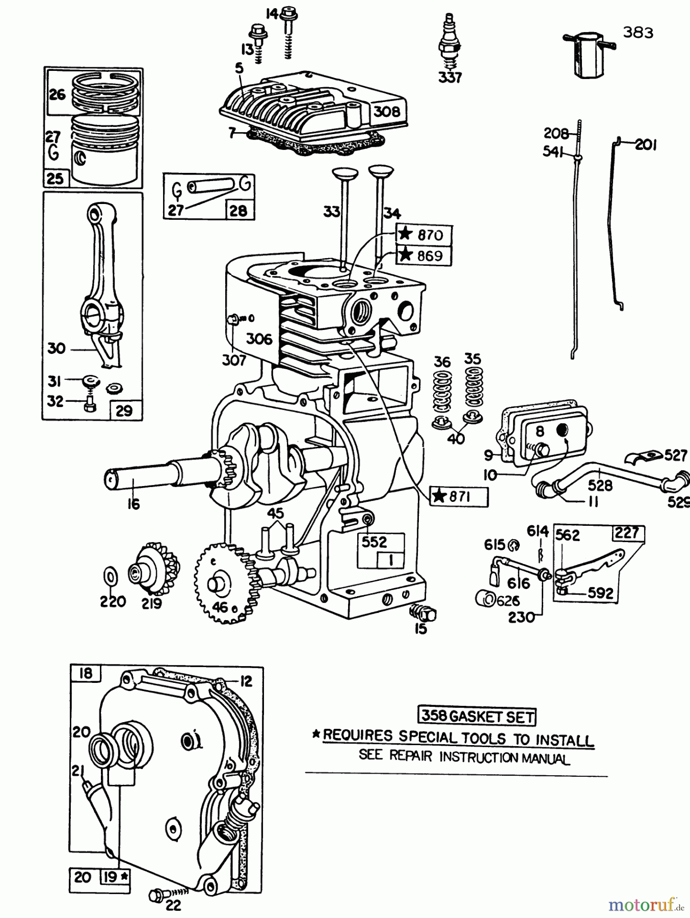  Toro Neu Blowers/Vacuums/Chippers/Shredders 62923 - Toro 5 hp Lawn Vacuum, 1984 (4000001-4999999) ENGINE BRIGGS & STRATTON MODEL NO. 130202-1640-01 #1