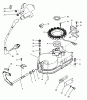 Toro Y1-16OEE4 (616-Z) - 616-Z Tractor, 1992 (2000001-2999999) Spareparts GEARCASE & IGNITION ASSEMBLY