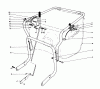 Toro 62912 - 5 hp Lawn Vacuum, 1985 (5000001-5999999) Listas de piezas de repuesto y dibujos CONTROLS AND HANDLE ASSEMBLY (MODELS 62912)