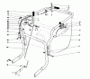 Toro 62912 - 5 hp Lawn Vacuum, 1986 (6000001-6999999) Listas de piezas de repuesto y dibujos CONTROLS AND HANDLE ASSEMBLY (MODEL 62923)