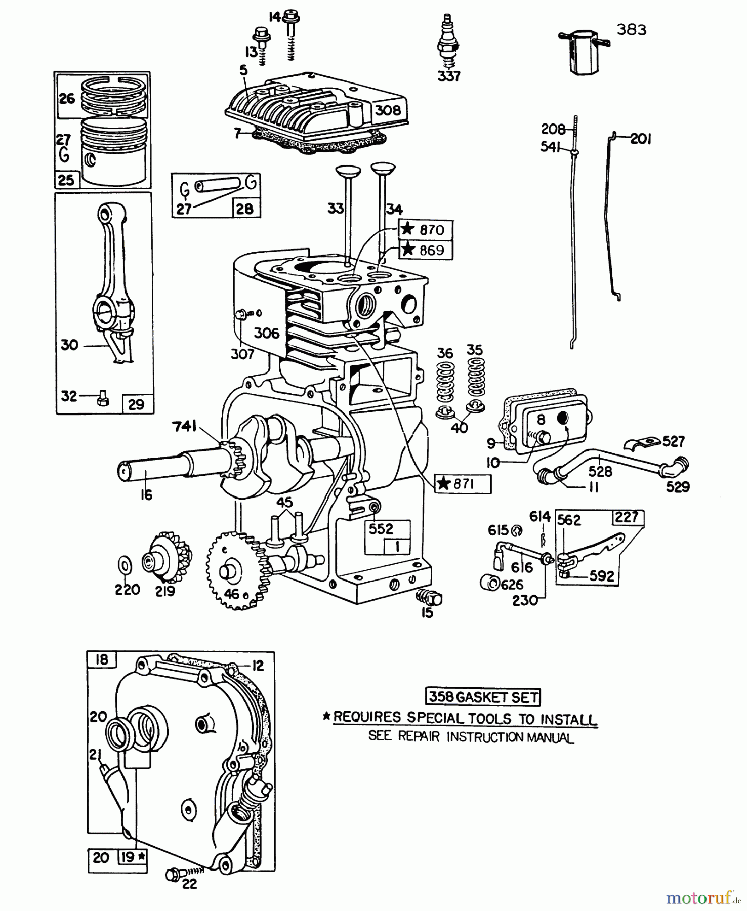  Toro Neu Blowers/Vacuums/Chippers/Shredders 62912 - Toro 5 hp Lawn Vacuum, 1986 (6000001-6999999) ENGINE BRIGGS & STRATTON MODEL NO. 130202-1640-01 #1