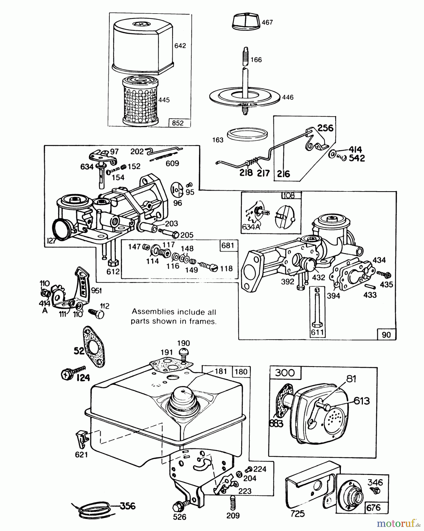  Toro Neu Blowers/Vacuums/Chippers/Shredders 62912 - Toro 5 hp Lawn Vacuum, 1986 (6000001-6999999) ENGINE BRIGGS & STRATTON MODEL NO. 130202-1640-01 #2