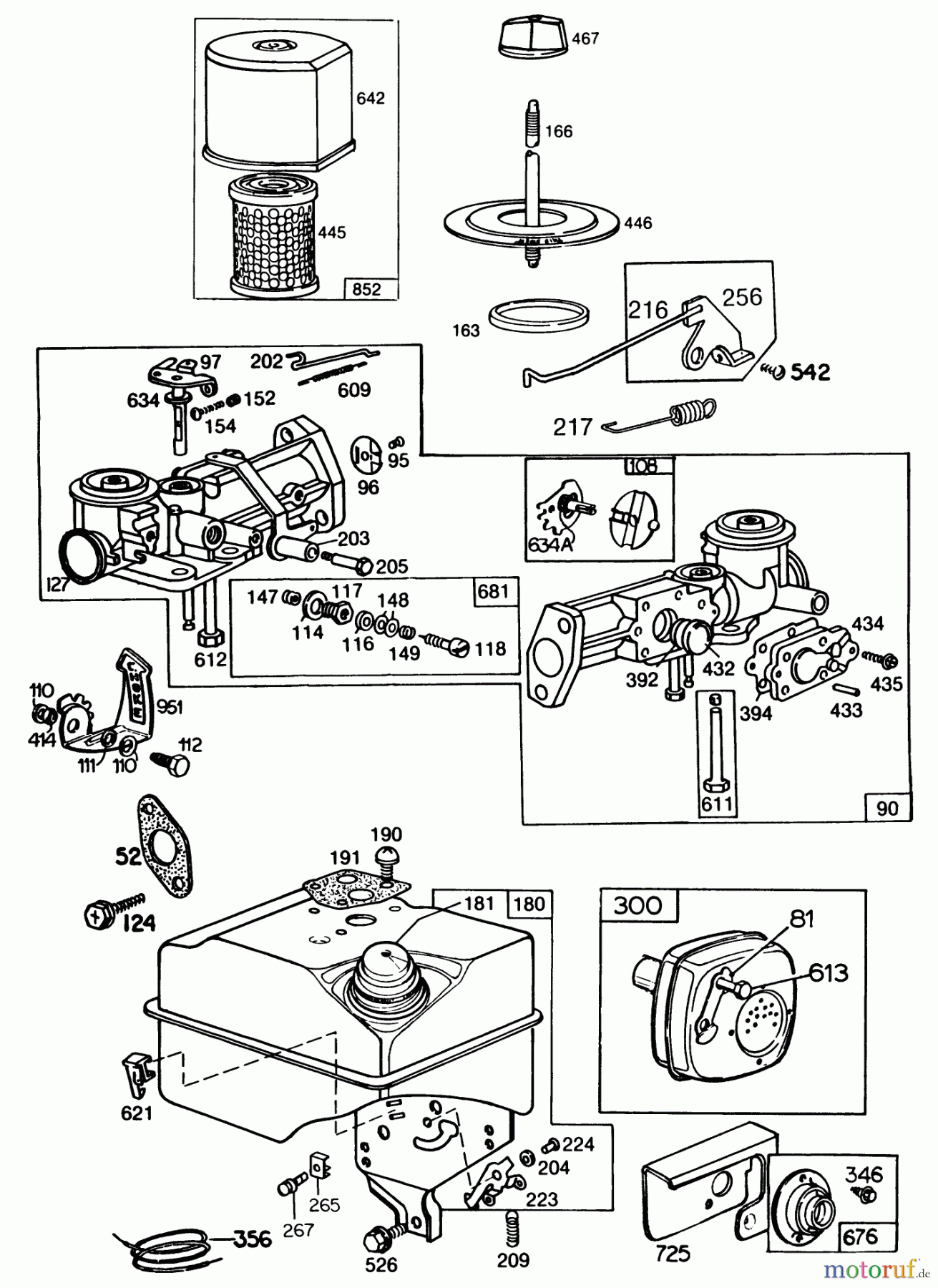  Toro Neu Blowers/Vacuums/Chippers/Shredders 62923 - Toro 5 hp Lawn Vacuum, 1988 (8000001-8999999) ENGINE BRIGGS & STRATTON MODEL NO. 130202-1640-01 #2