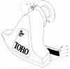 Toro 62923 - 5 hp Lawn Vacuum, 1989 (9000001-9999999) Listas de piezas de repuesto y dibujos SNOUT ASSEMBLY (MODELS 62912 & 62923)