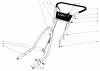 Toro 31304 - Snowhound, 1974 (4000001-4999999) Spareparts HANDLE ASSEMBLY