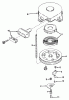 Toro 31304 - Snowhound, 1974 (4000001-4999999) Spareparts REWIND STARTER NO. 590473