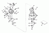 Toro 31626 (526) - 526 Snowthrower, 1971 (1000001-1999999) Spareparts CARBURETOR ASSEMBLY MODEL NO. 630992B