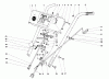 Toro 31626 (526) - 526 Snowthrower, 1971 (1000001-1999999) Spareparts HANDLE ASSEMBLY