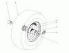 Toro 31995 (1032) - 1032 Snowthrower, 1976 (6000001-6999999) Spareparts WHEEL ASSEMBLY