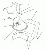 Toro 38025 (1800) - 1800 Power Curve Snowthrower, 1995 (59000001-59999999) Spareparts CHUTE ASSEMBLY