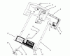 Toro 38025 (1800) - 1800 Power Curve Snowthrower, 1995 (59000001-59999999) Spareparts HANDLE ASSEMBLY