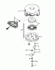 Toro 38035 (3521) - 3521 Snowthrower, 1986 (6000001-6999999) Spareparts REWIND STARTER NO. 590604
