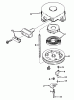 Toro 38045 (524) - 524 Snowthrower, 1983 (3000001-3999999) Spareparts REWIND STARTER NO. 590473