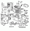 Toro 38095 (1132) - 1132 Snowthrower, 1985 (5000001-5999999) Spareparts ENGINE BRIGGS & STRATTON MODEL NO. 252416-0677-01 #1