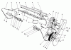 Toro 38115C (CR-20R) - CR-20 Snowthrower, 1988 (8000001-8999999) Spareparts LOWER FRAME ASSEMBLY