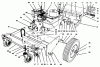 Toro 62924 - 5 hp Lawn Vacuum, 1996 (6900001-6999999) Listas de piezas de repuesto y dibujos ENGINE & BASE ASSEMBLY