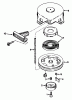 Toro 38116 (CR-20R) - CR-20 Snowthrower, 1989 (9000001-9999999) Spareparts REWIND STARTER NO. 590537