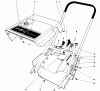 Toro 38120 (S-200) - S-200 Snowthrower, 1984 (4000001-4999999) Spareparts SHROUD & HANDLE ASSEMBLY
