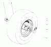 Toro 38160 (1132) - 1132 Snowthrower, 1981 (1000001-1999999) Spareparts WHEEL ASSEMBLY