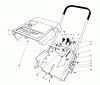 Toro 38165 (S-620) - S-620 Snowthrower, 1987 (7000001-7999999) Spareparts SHROUD & HANDLE ASSEMBLY