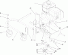 Toro 62925 - 206cc OHV Vacuum Blower, 2005 (250000001-250999999) Listas de piezas de repuesto y dibujos ENGINE AND FRONT WHEEL ASSEMBLY