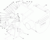 Toro 62925 - 206cc OHV Vacuum Blower, 2006 (260000001-260999999) Listas de piezas de repuesto y dibujos HANDLE AND VACUUM BAG ASSEMBLY