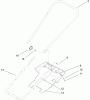 Toro 38172 - Powerlite Snowthrower, 2006 (260000001-260999999) Spareparts HANDLE AND LOWER SHROUD ASSEMBLY