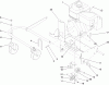 Toro 62925 - 206cc OHV Vacuum Blower, 2009 (290000001-290999999) Listas de piezas de repuesto y dibujos ENGINE AND FRONT WHEEL ASSEMBLY