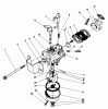 Toro 38180 - CCR 2000 Snowthrower, 1991 (1000001-1999999) Spareparts CARBURETOR ASSEMBLY (ENGINE MODEL NO. 47PL0-4, 47PK9-4, 47PH7-4)