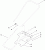Toro 38182 - Powerlite Snowthrower, 2005 (250010001-250999999) Spareparts HANDLE AND LOWER SHROUD ASSEMBLY