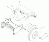 Toro 62925 - 5.5 hp Lawn Vacuum, 2003 (230000001-230999999) Pièces détachées TRACTION AND WHEEL ASSEMBLY
