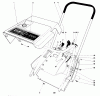 Toro 38235 (S-200) - S-200 Snowthrower, 1980 (0000001-0999999) Spareparts SHROUD & HANDLE ASSEMBLY (MODEL 38235)