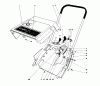 Toro 38232 (S-200) - S-200 Snowthrower, 1981 (1000001-1999999) Spareparts SHROUD & HANDLE ASSEMBLY