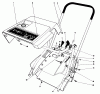 Toro 38235 (S-200) - S-200 Snowthrower, 1983 (3000001-3999999) Spareparts SHROUD & HANDLE ASSEMBLY