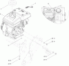 Toro 38273 - Powerlite Snowthrower, 2011 (311000001-311003000) Spareparts ENGINE AND MOUNTING ASSEMBLY