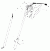 Toro 38305C - Power Shovel Snowthrower, 1988 (8000001-8999999) Spareparts HANDLE ASSEMBLY