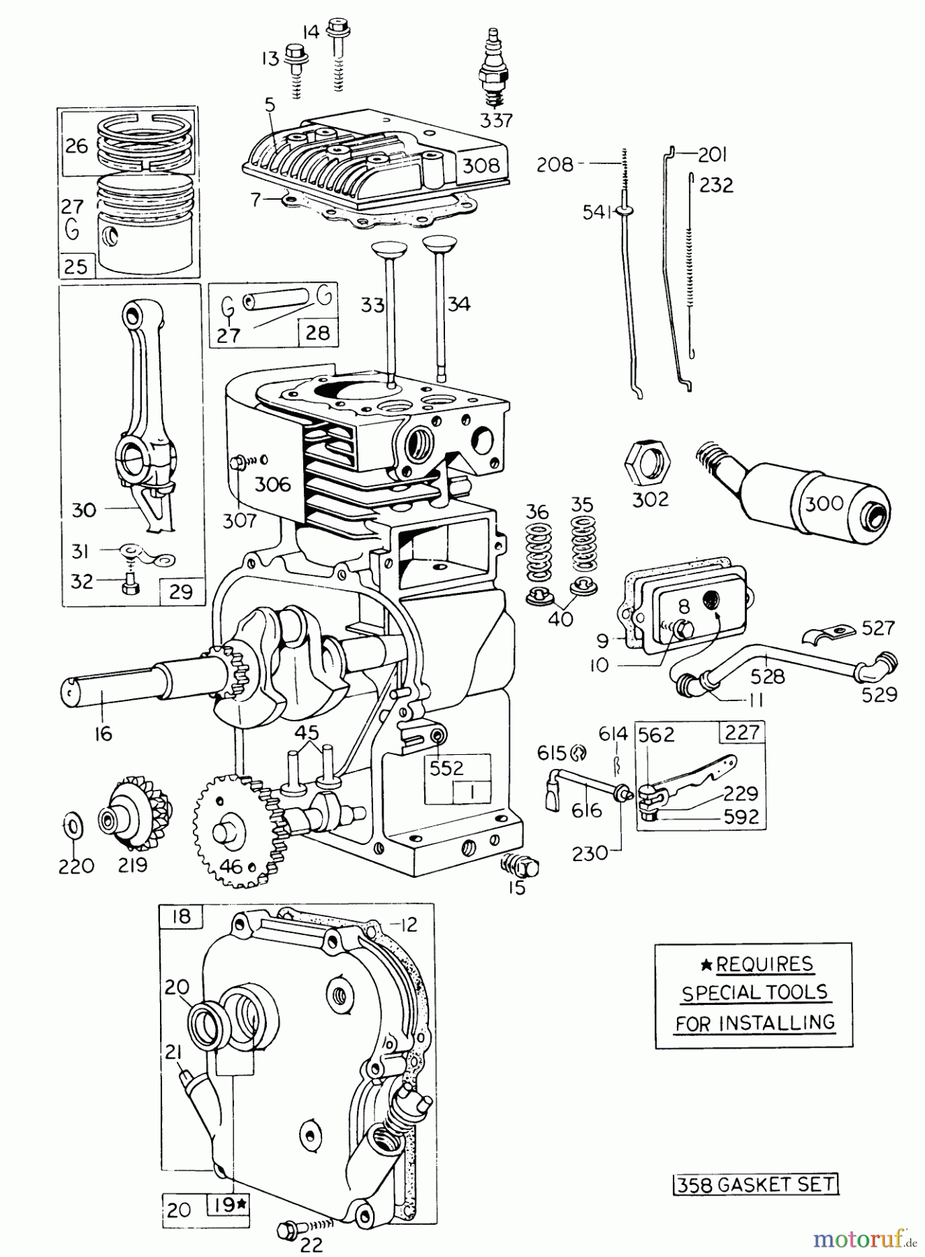  Toro Neu Blowers/Vacuums/Chippers/Shredders 62933 - Toro 5 hp Lawn Blower, 1976 (6000001-6999999) ENGINE MODEL NO. 130202 TYPE 0492-01 BRIGGS & STRATTON