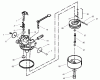 Toro 38405 (1000) - CCR 1000 Snowthrower, 2001 (210000001-210999999) Spareparts CARBURETOR NO. 640086