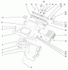 Toro 38416 (2400) - CCR 2400 Snowthrower, 1997 (7900001-7999999) Spareparts SHROUD ASSEMBLY