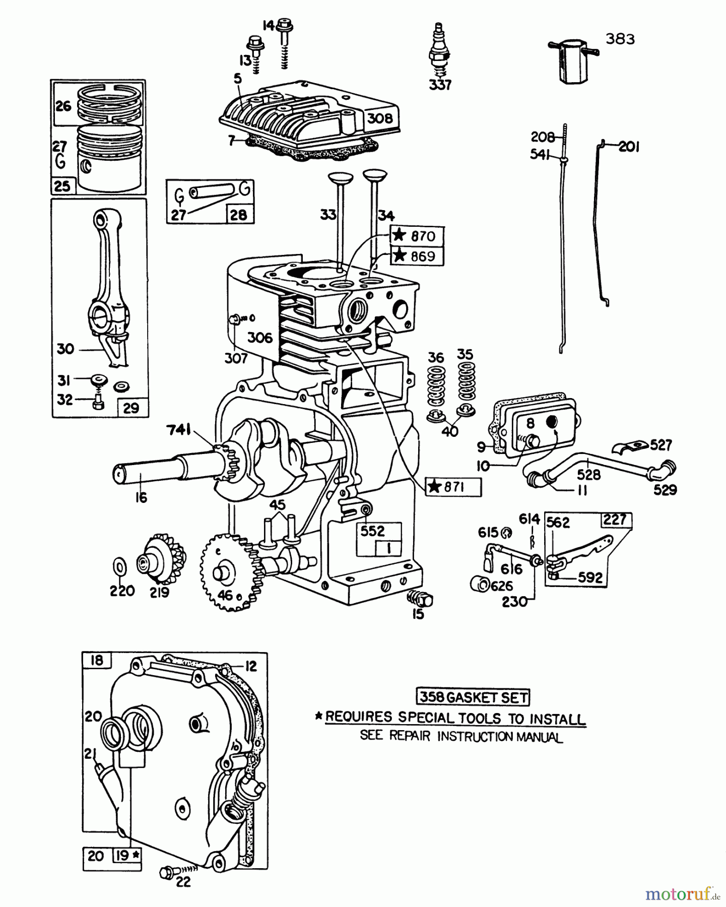  Toro Neu Blowers/Vacuums/Chippers/Shredders 62933 - Toro 5 hp Lawn Blower, 1985 (5000001-5999999) ENGINE BRIGGS & STRATTON MODEL NO. 130202-1640-01 #1