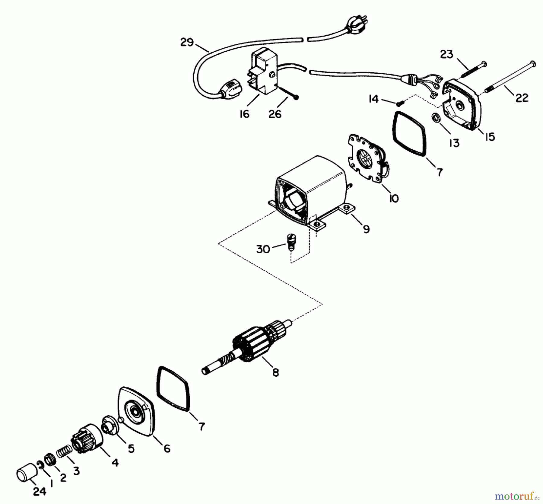  Toro Neu Snow Blowers/Snow Throwers Seite 1 38513 (624) - Toro 624 Power Shift Snowthrower, 1991 (SN 1000001-9999999) ELECTRIC STARTER MOTOR KIT NO. 38-7590 (OPTIONAL)
